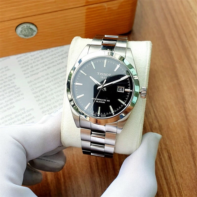 Tissot Elegance Black Automatic (self-winding) watch 40.00 MM T127.407.11.051.00