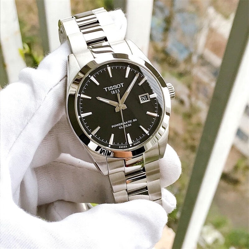 Tissot Elegance Black Automatic (self-winding) watch 40.00 MM T127.407.11.051.00