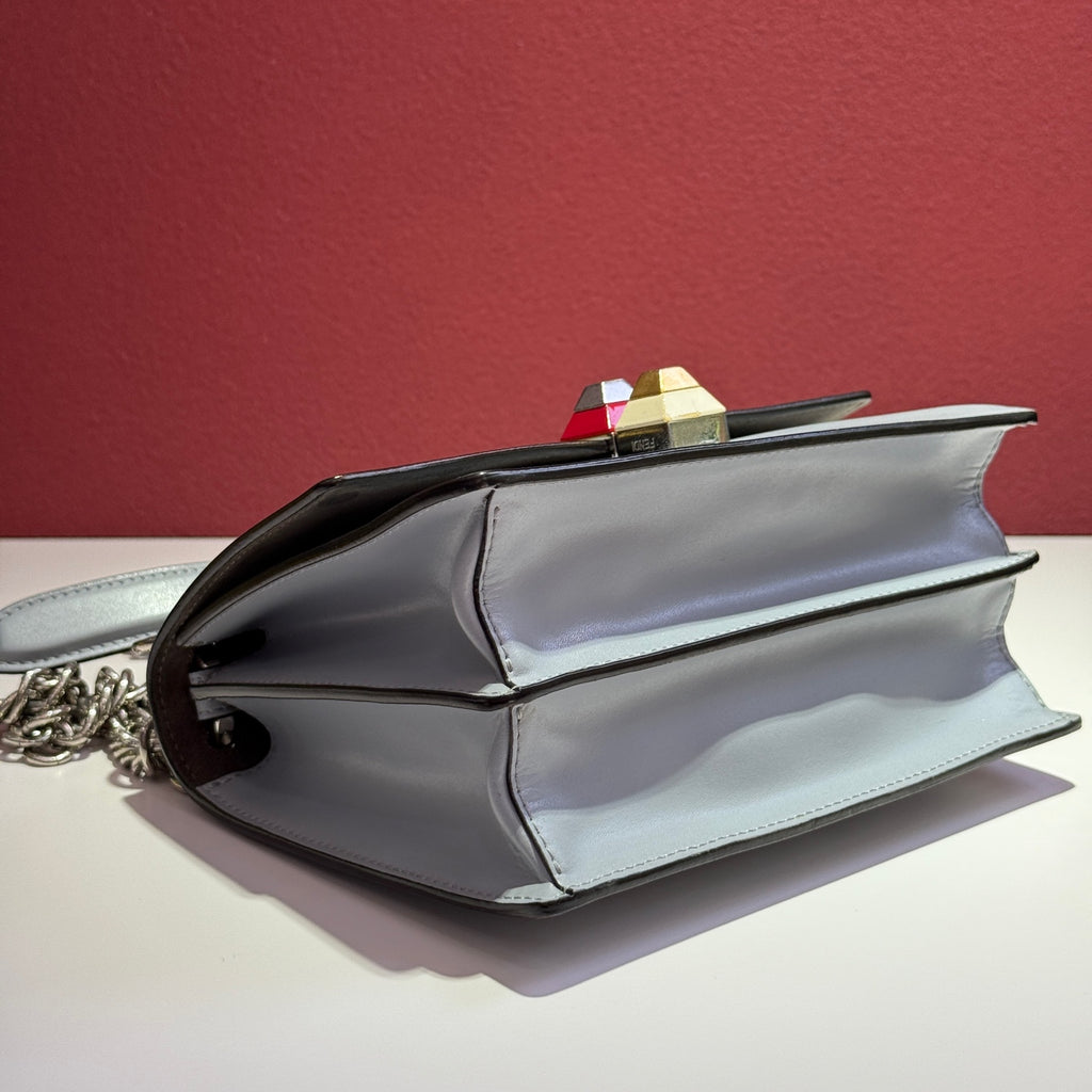 Fendi Blue Shoulder Bag 8M0381-SR0-F06R4