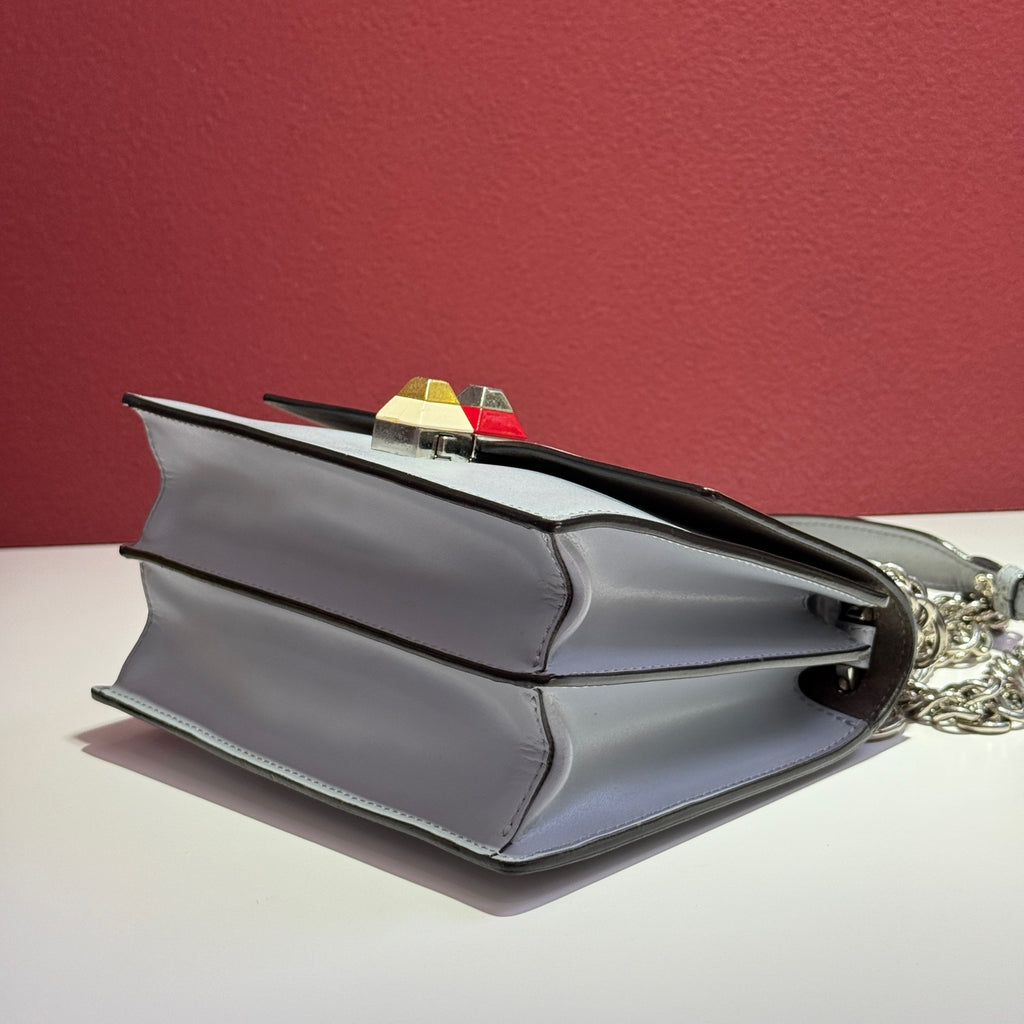 Fendi Blue Shoulder Bag 8M0381-SR0-F06R4
