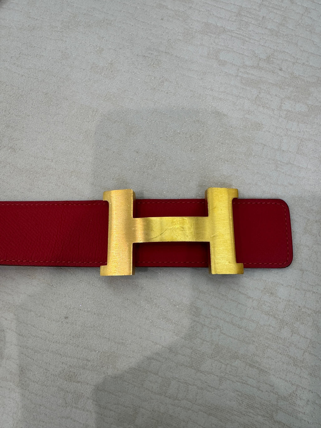 Hermes Gold Belt