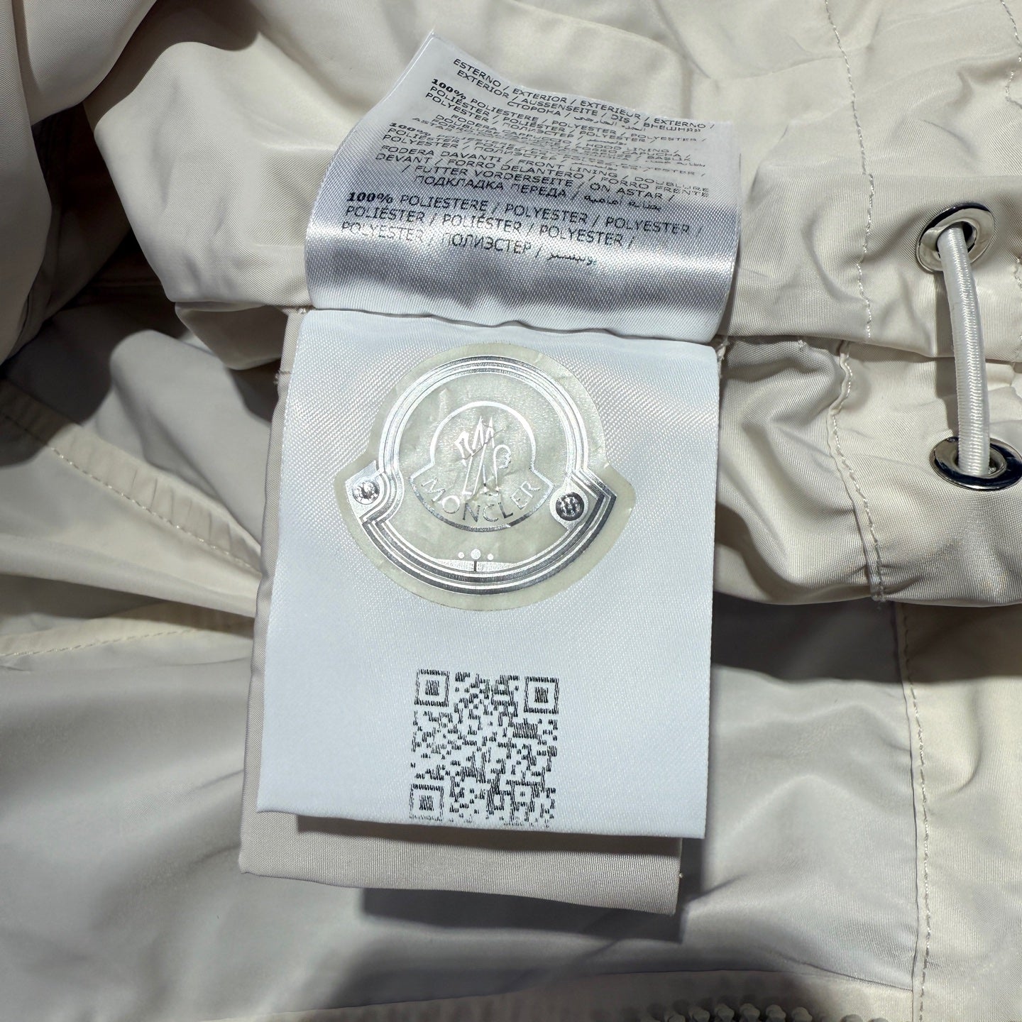 Moncler White Trench coat