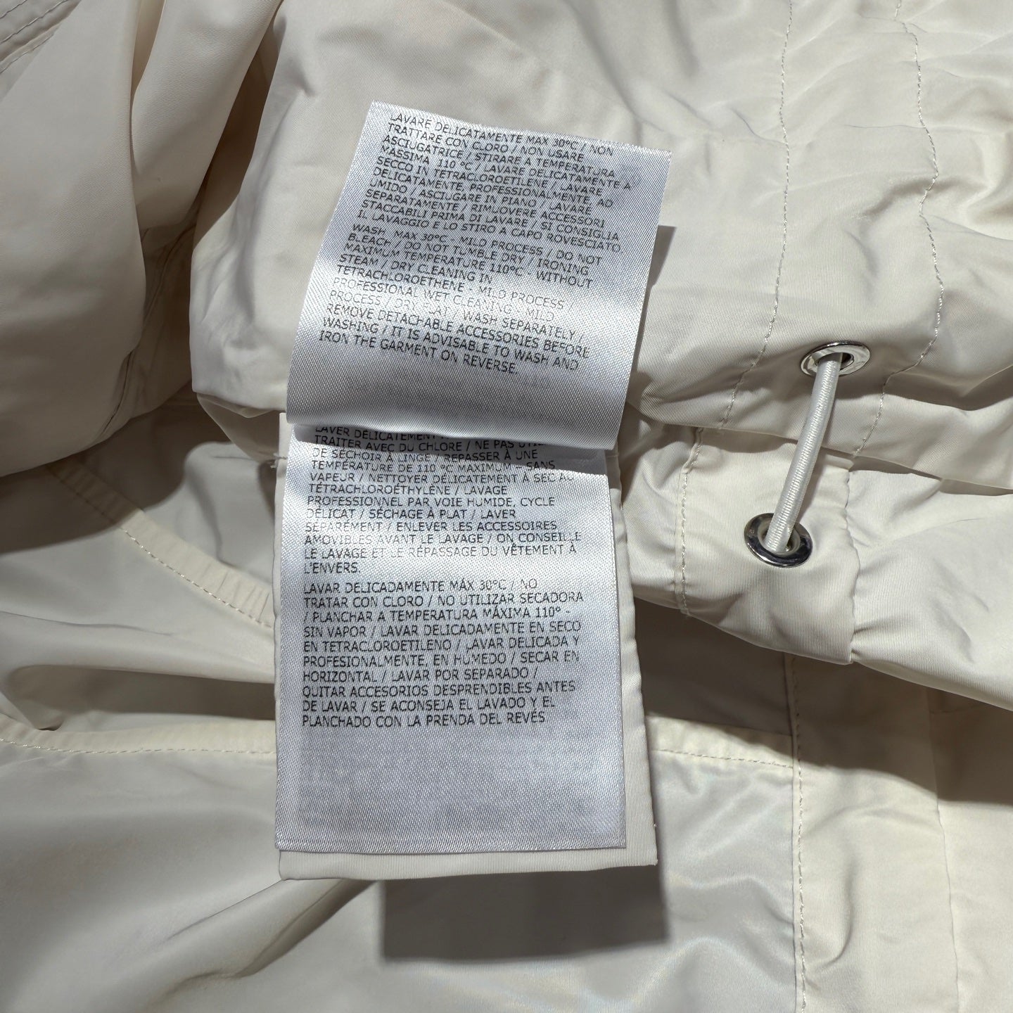 Moncler White Trench coat
