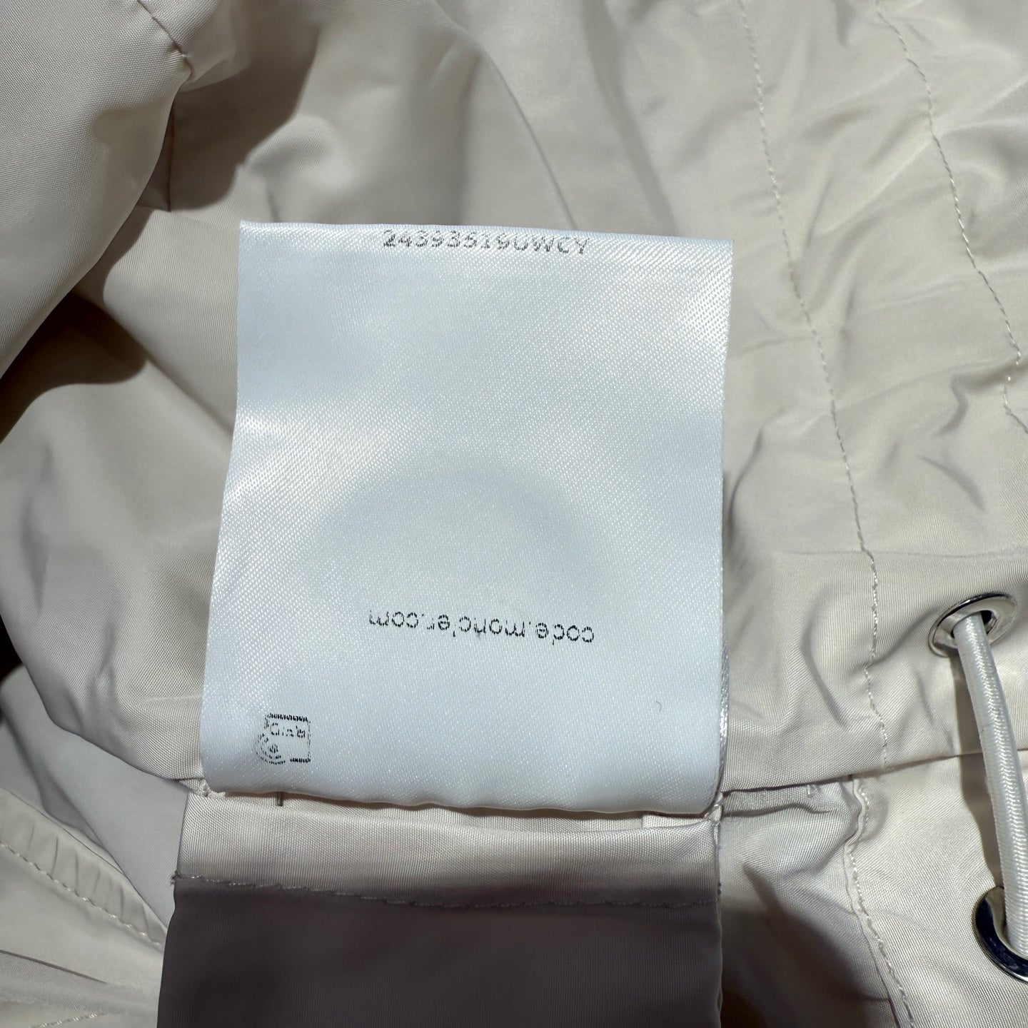 Moncler White Trench coat