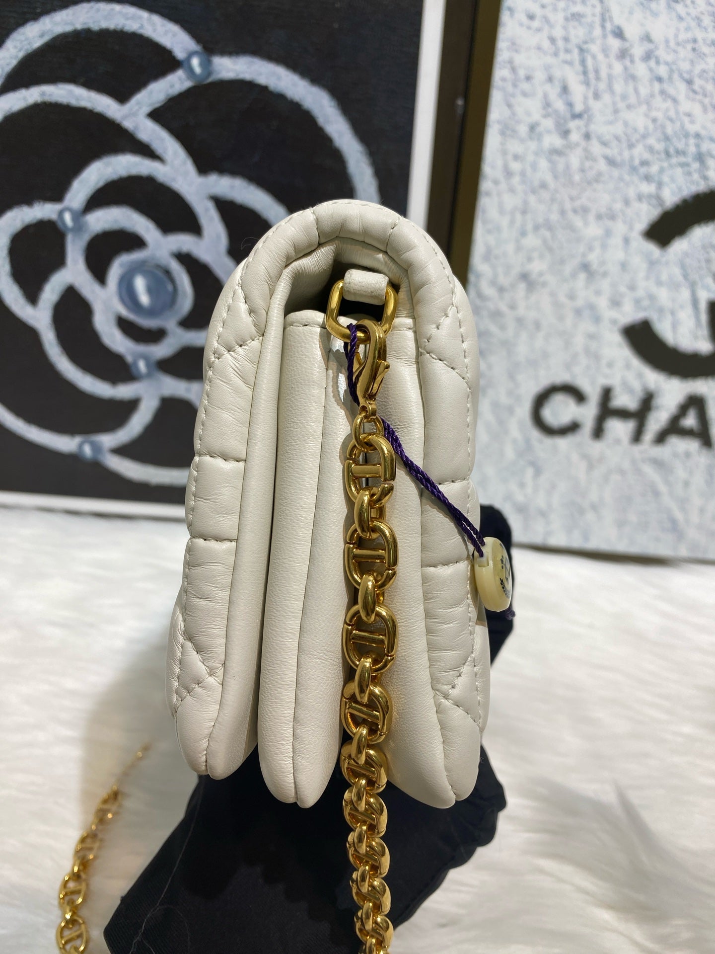 Dior Leather White Clutch S5135UNGX_M030