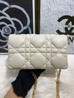 Dior Leather White Clutch S5135UNGX_M030