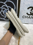Dior Leather White Clutch S5135UNGX_M030