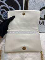 Dior Leather White Clutch S5135UNGX_M030