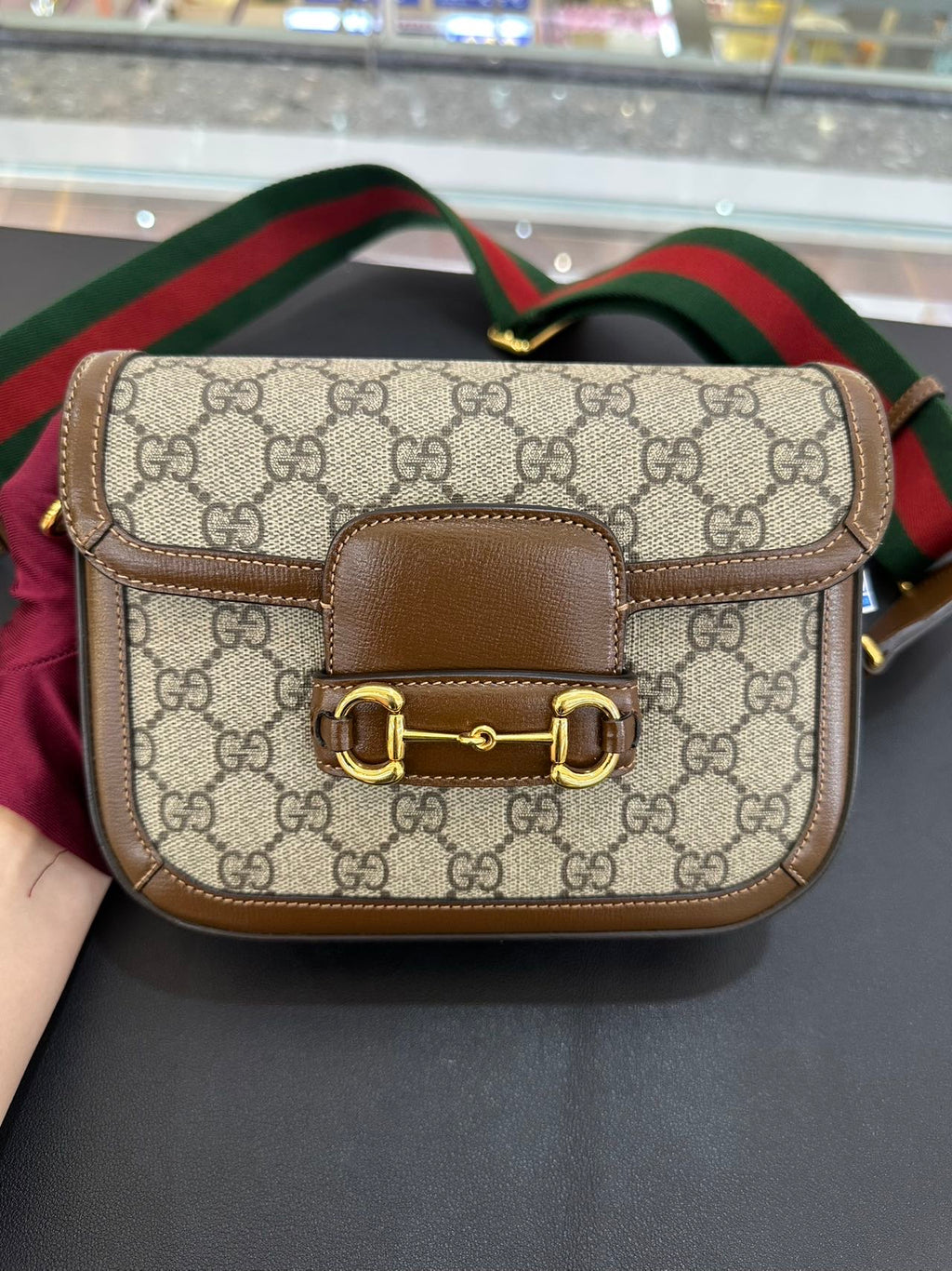 Gucci Gucci Horsebit 1955 Collection Canvas Beige 658574 HUHHG 8565
