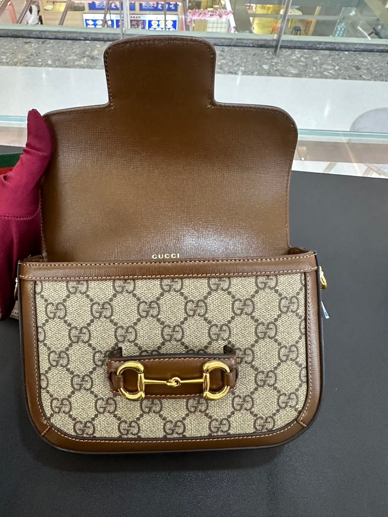 Gucci Gucci Horsebit 1955 Collection Canvas Beige 658574 HUHHG 8565