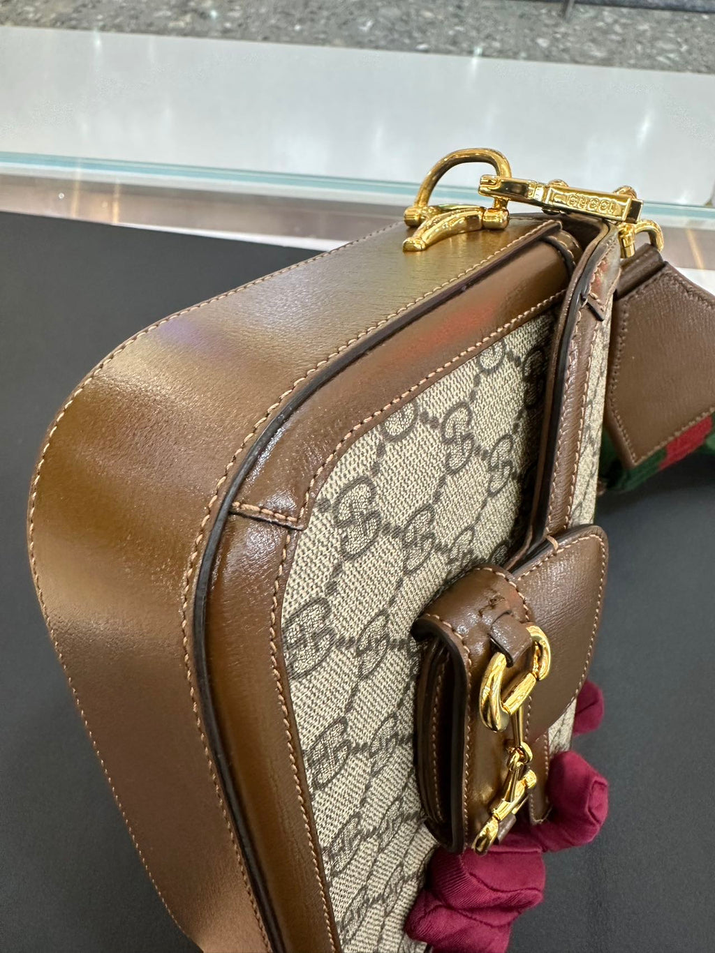 Gucci Gucci Horsebit 1955 Collection Canvas Beige 658574 HUHHG 8565