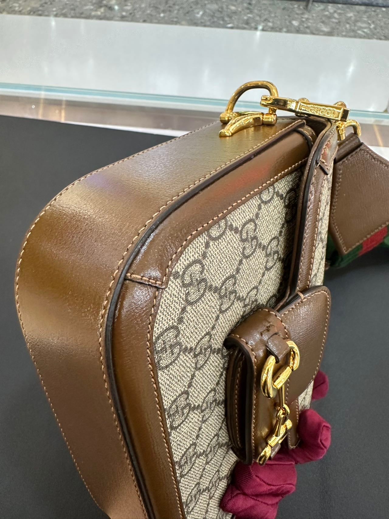 Gucci Gucci Horsebit 1955 Collection Canvas Beige 658574 HUHHG 8565