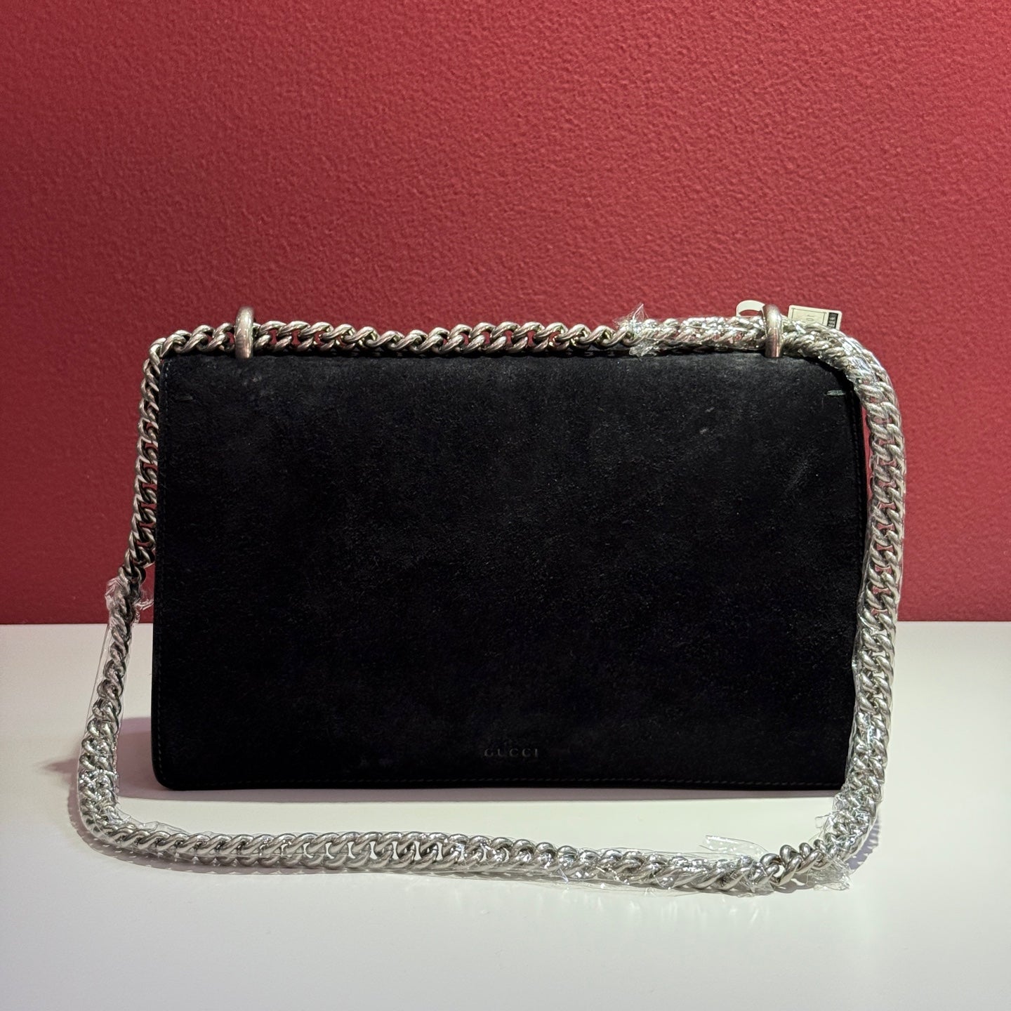 Gucci Dionysus Collection Small Shoulder Bag Alcantara Black Shoulder Bag 28x16x10.5
