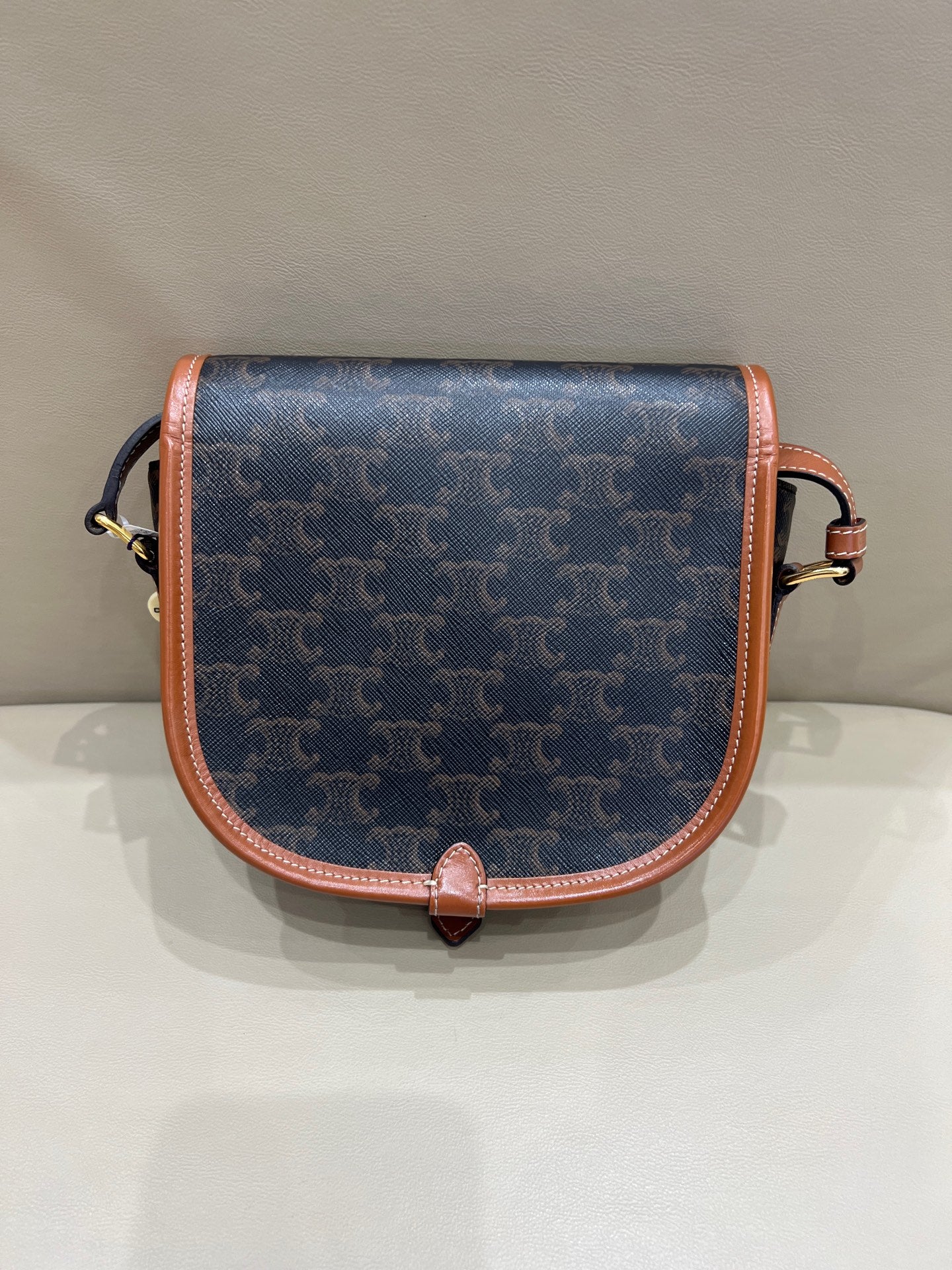 Celine Saddle Bag 7 x 7 x 3 inches (18.5 x 17 x 8 centimeters)