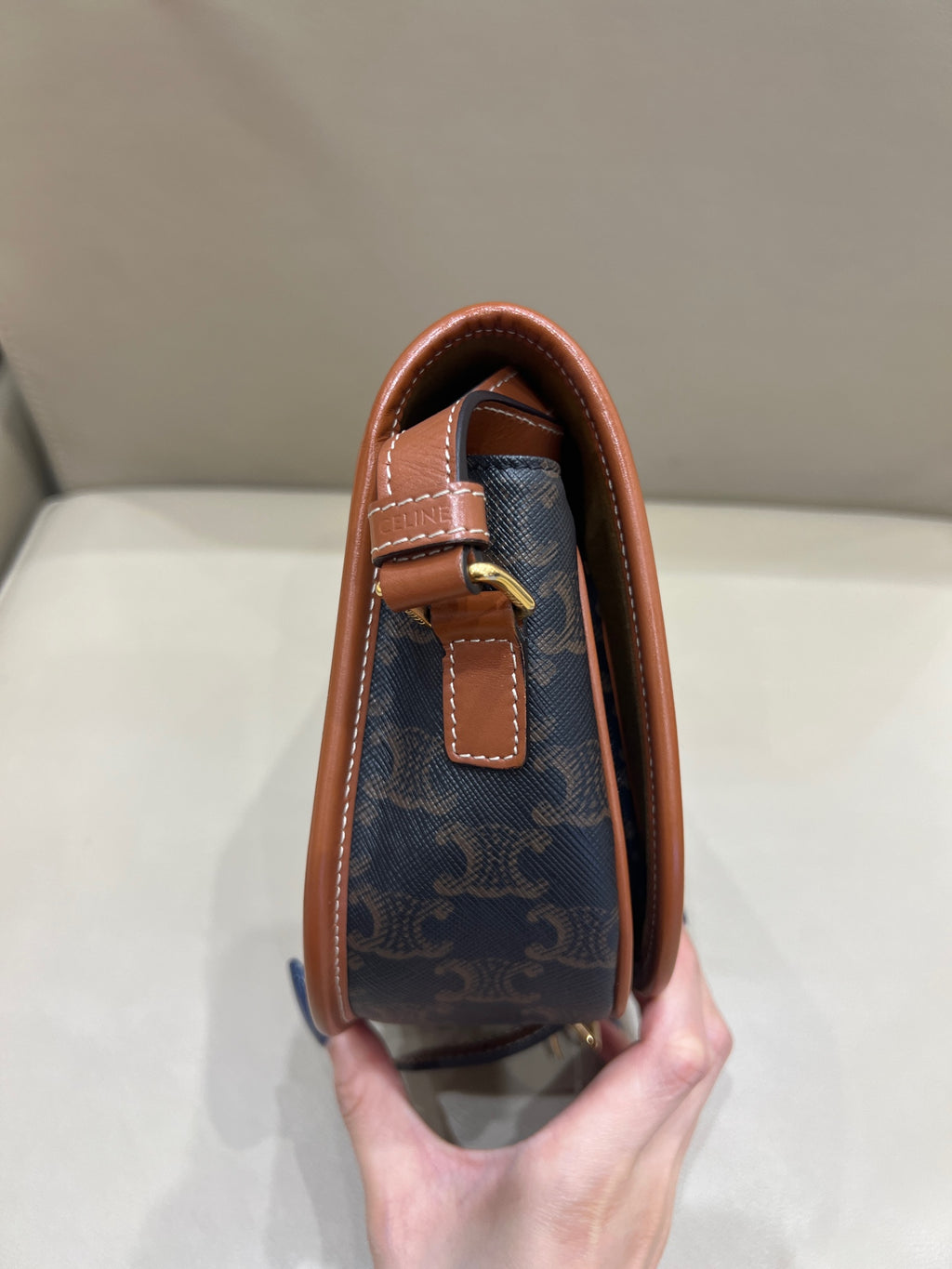 Celine Saddle Bag 7 x 7 x 3 inches (18.5 x 17 x 8 centimeters)