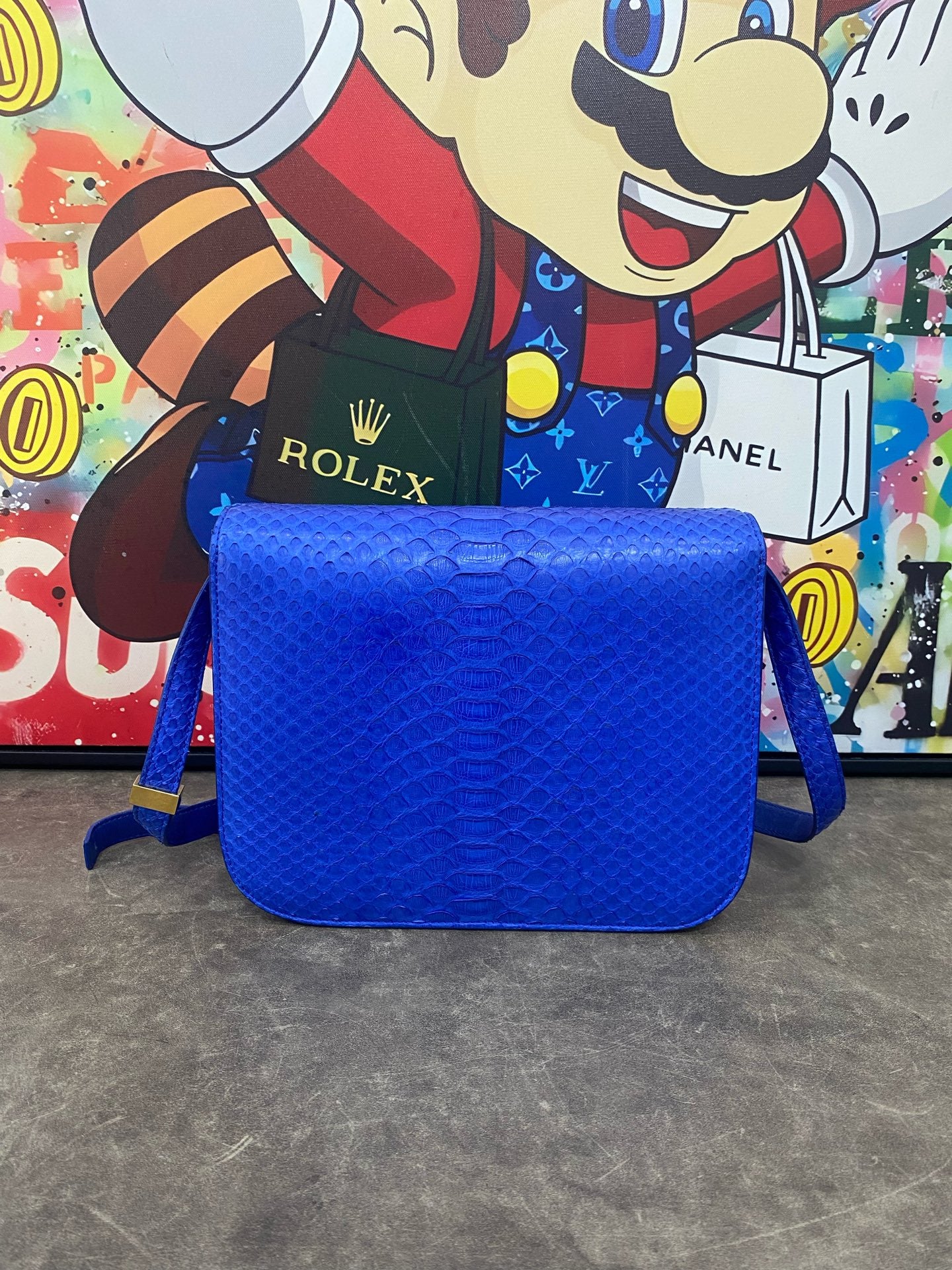 Celine Blue Shoulder Bag