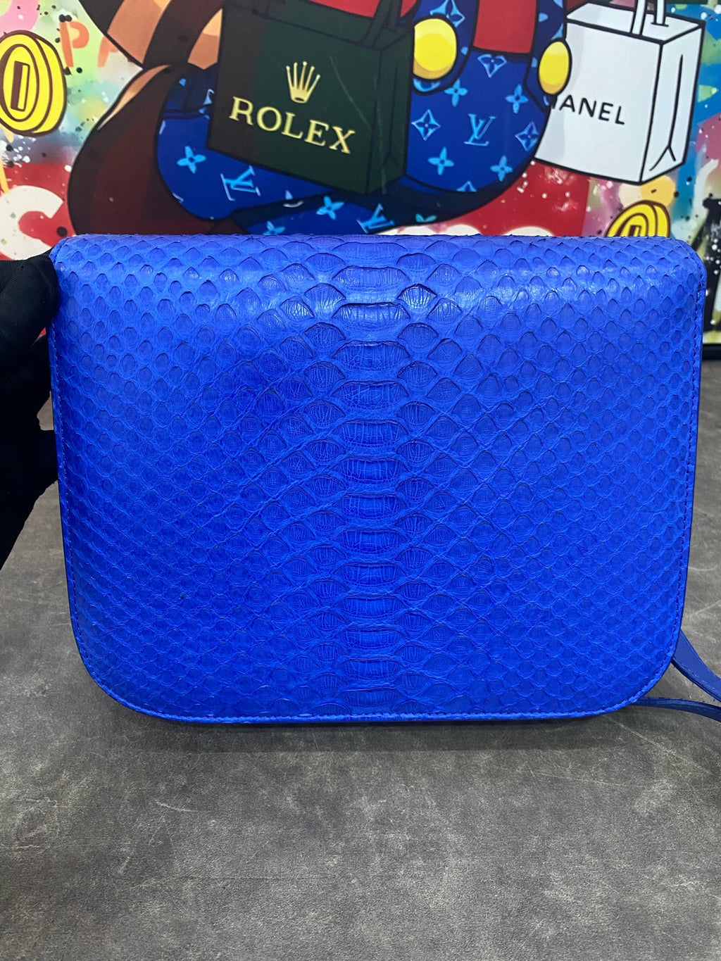 Celine Blue Shoulder Bag