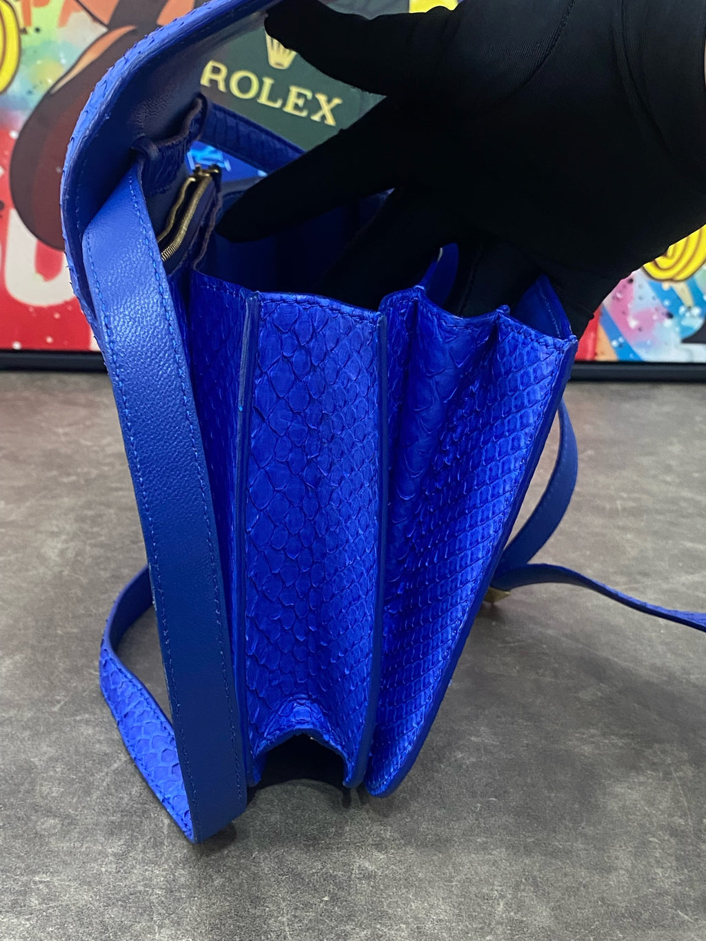 Celine Blue Shoulder Bag