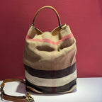 Burberry Canvas Bucket & Drawstring Bag
