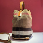Burberry Canvas Bucket & Drawstring Bag