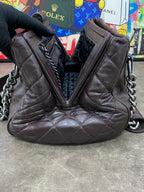 Chanel Leather Brown Satchel