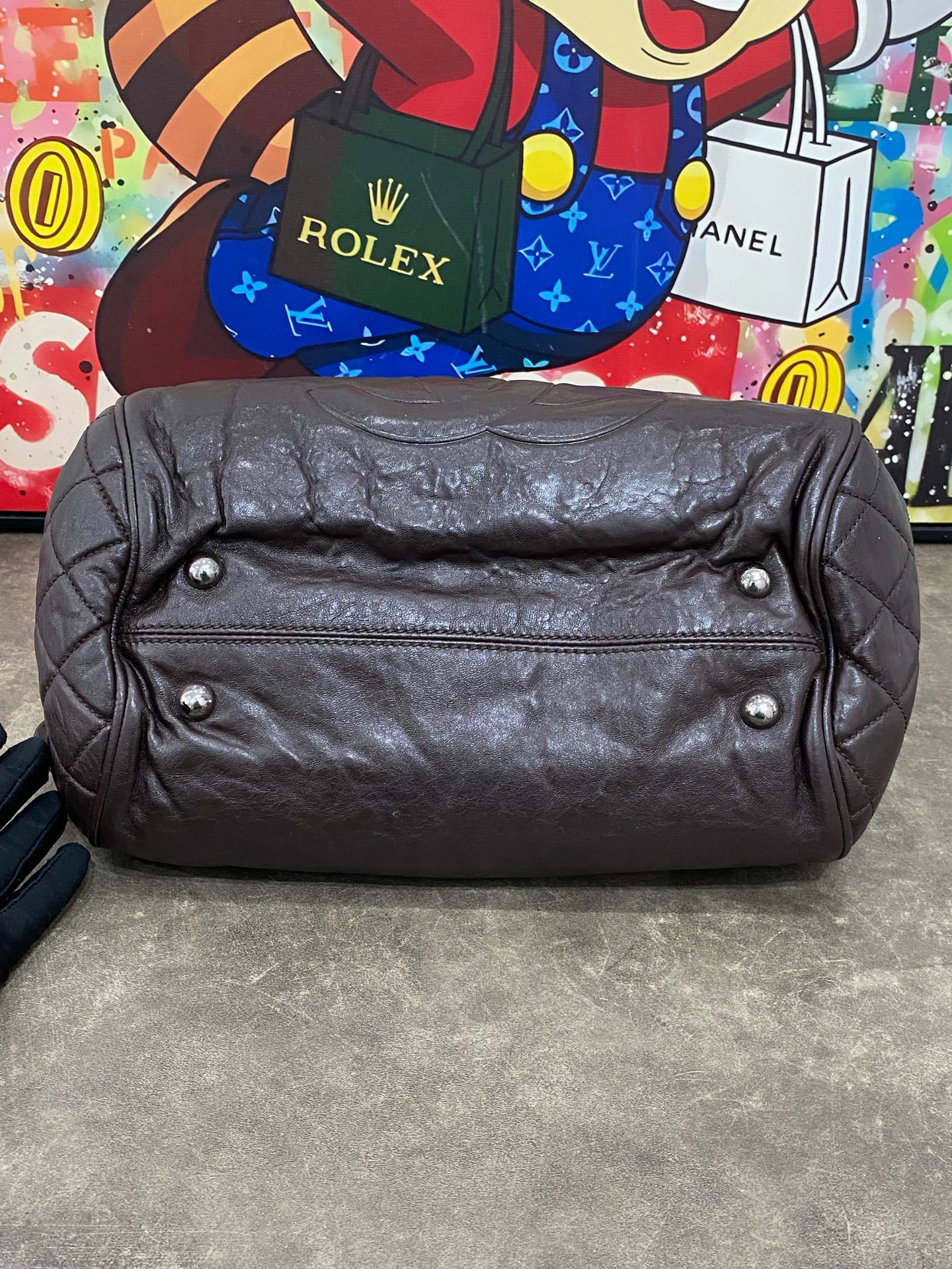Chanel Leather Brown Satchel