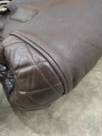 Chanel Leather Brown Satchel