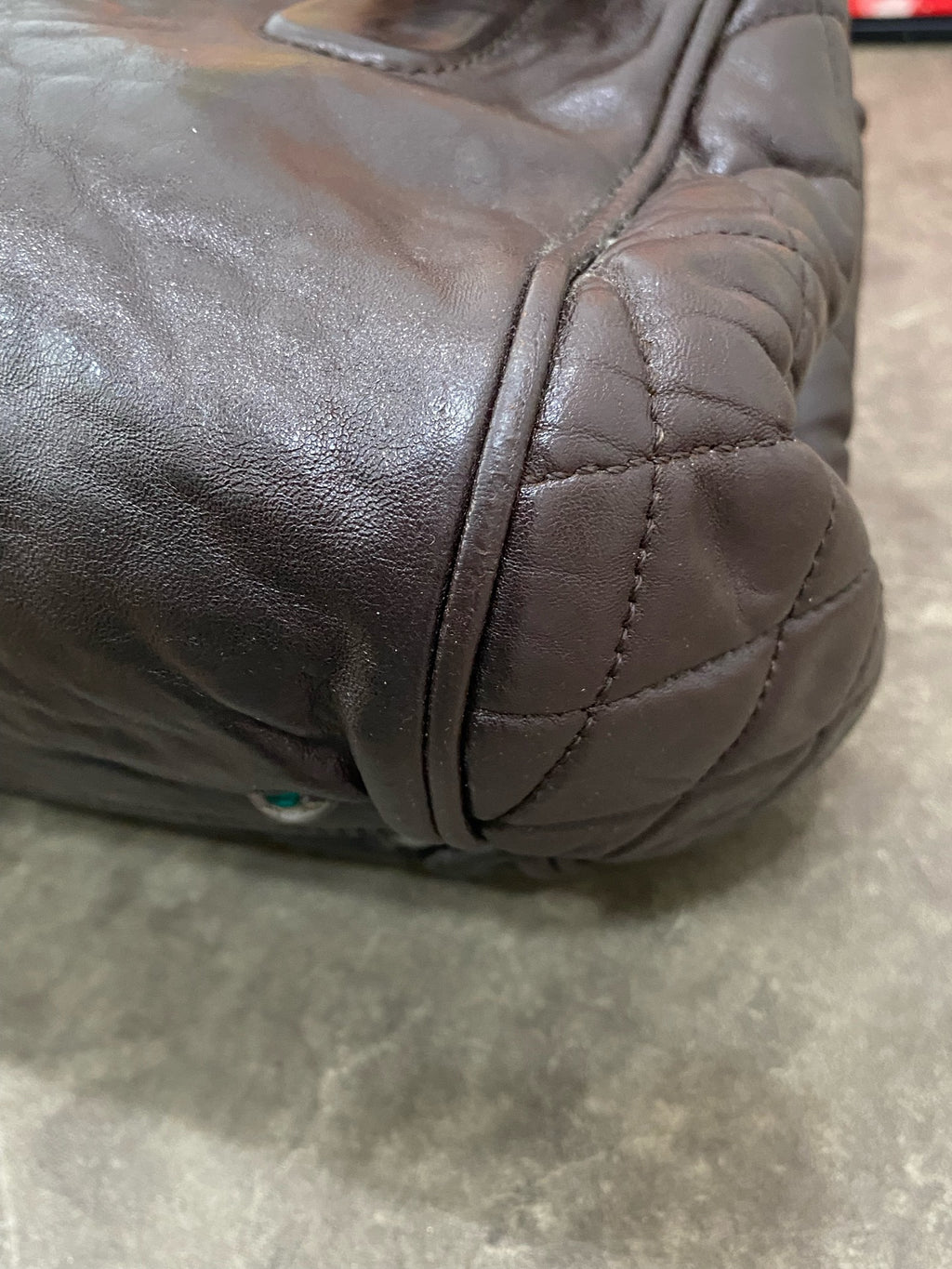 Chanel Leather Brown Satchel