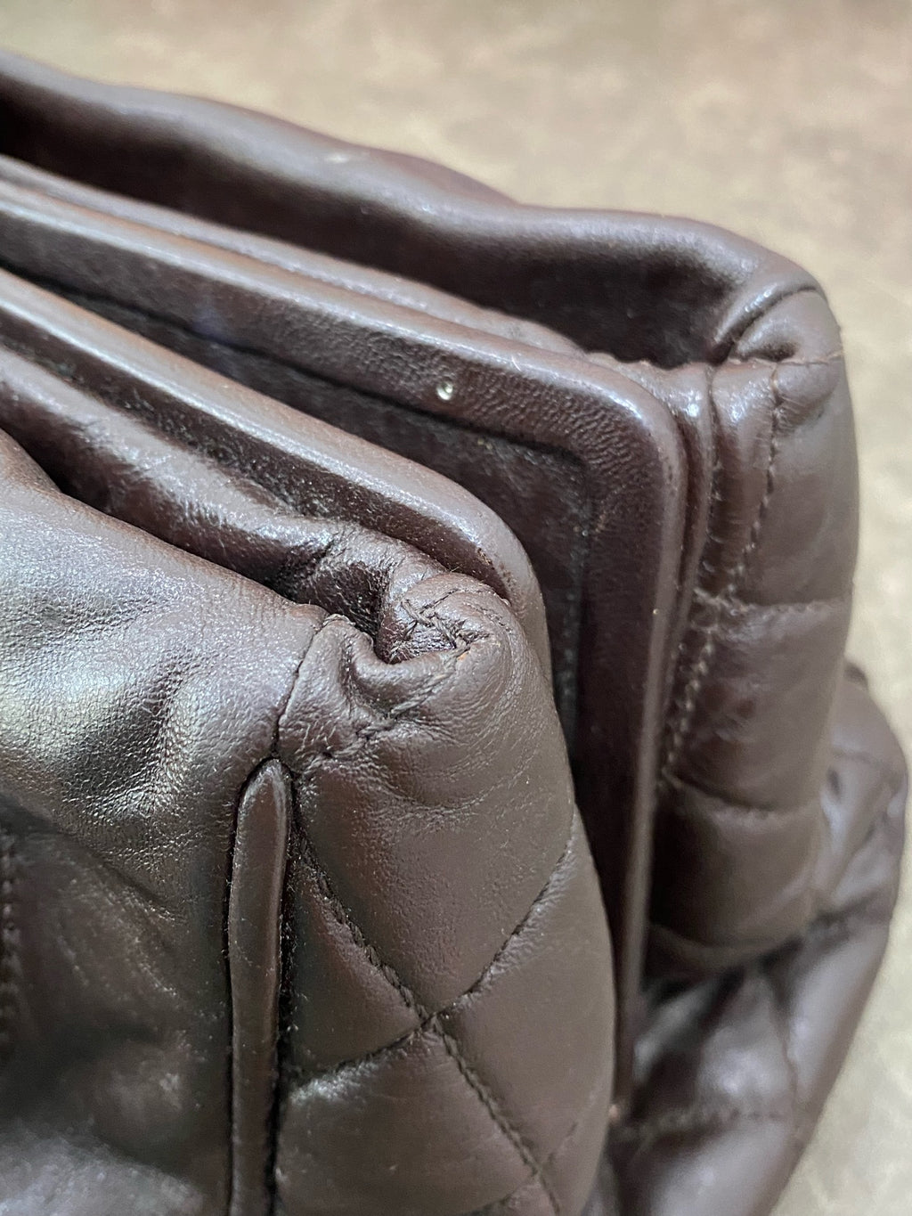Chanel Leather Brown Satchel