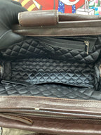Chanel Leather Brown Satchel
