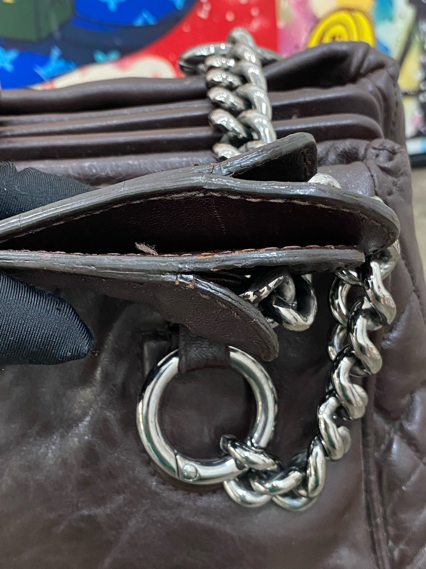 Chanel Leather Brown Satchel