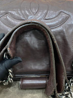 Chanel Leather Brown Satchel