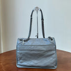 Saint laurent NIKI series handbags Leather Gray 4988940EN041202