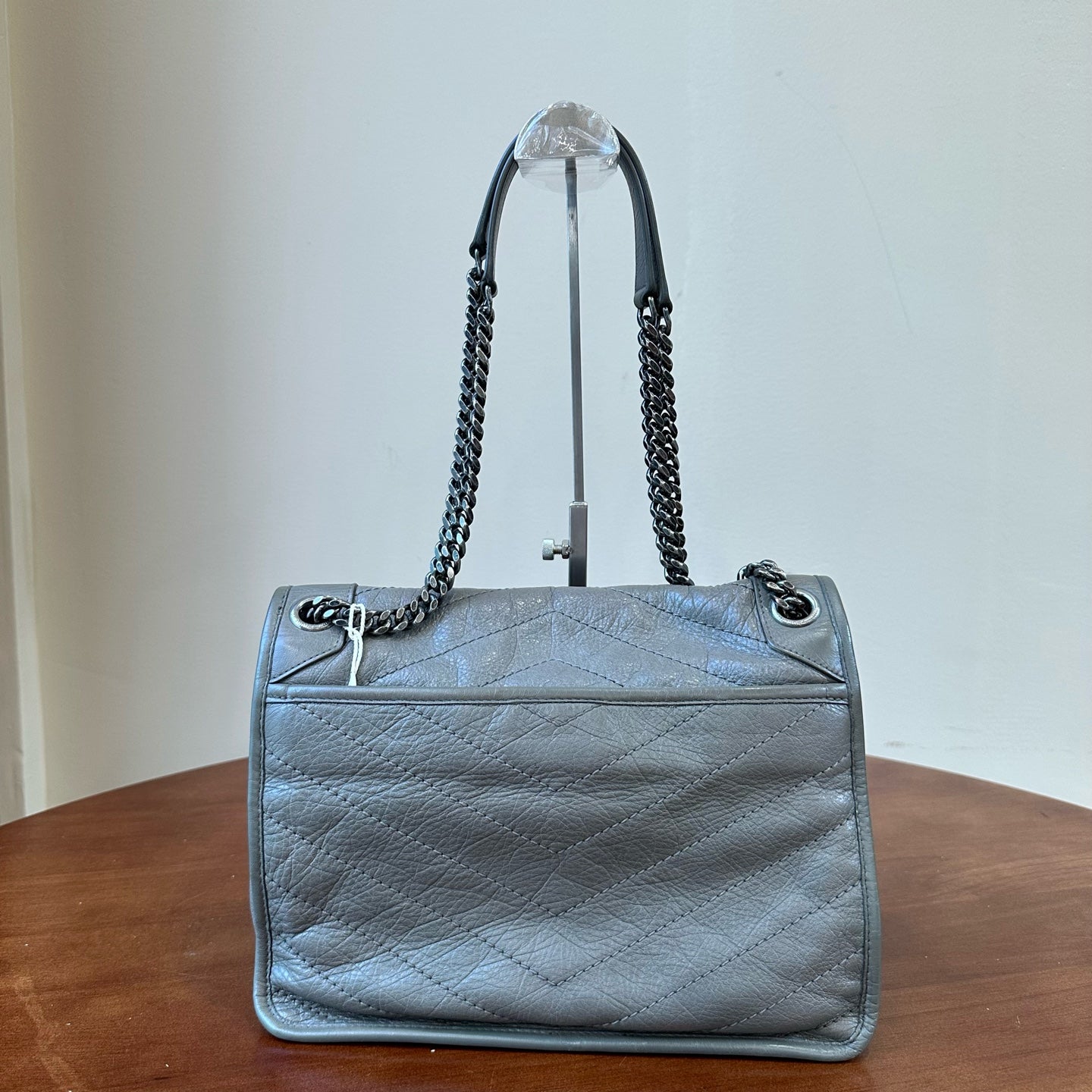 Saint laurent NIKI series handbags Leather Gray 4988940EN041202