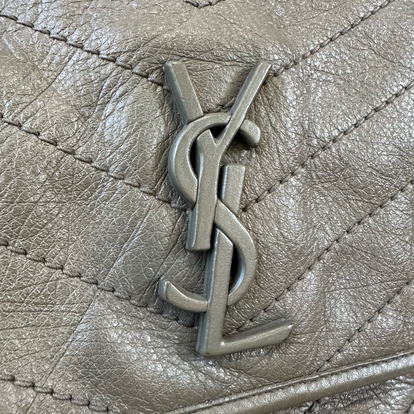 Saint laurent NIKI series handbags Leather Gray 4988940EN041202