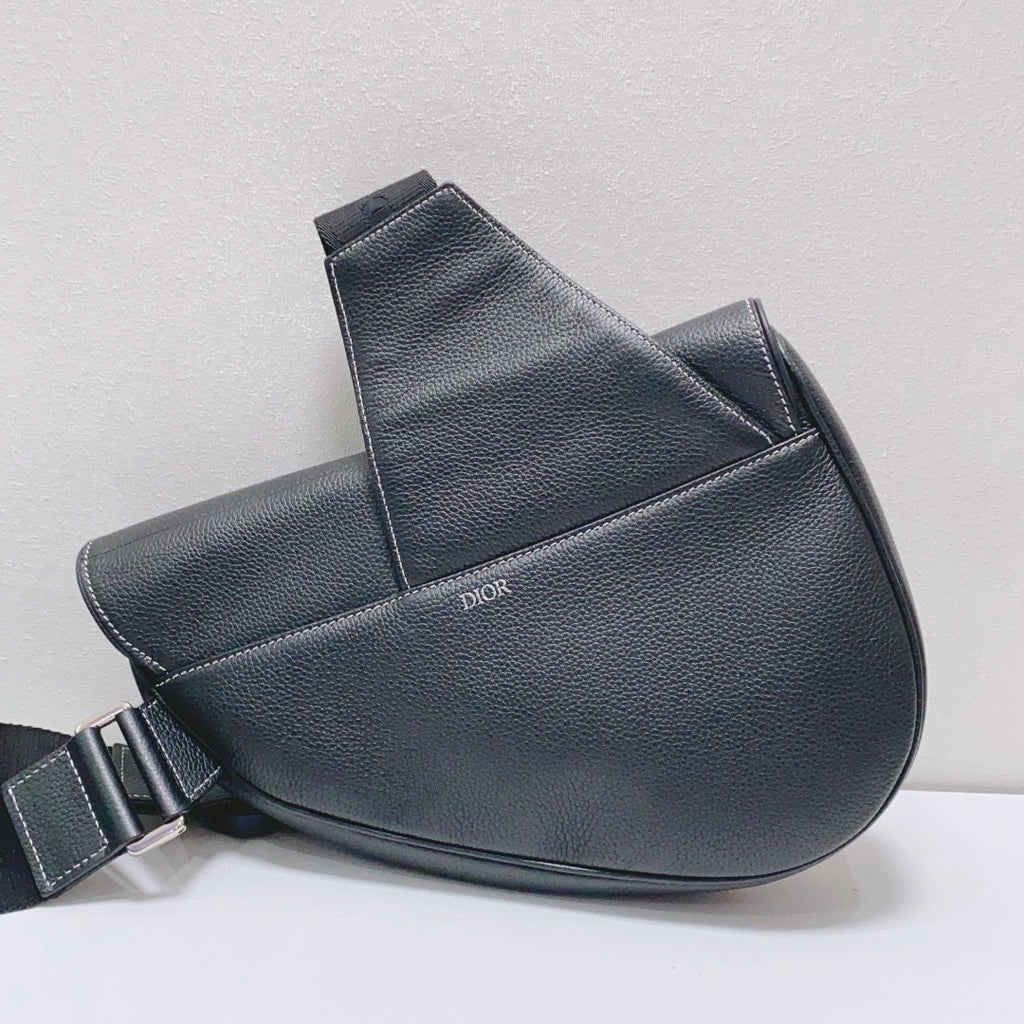 Dior Black Saddle Bag