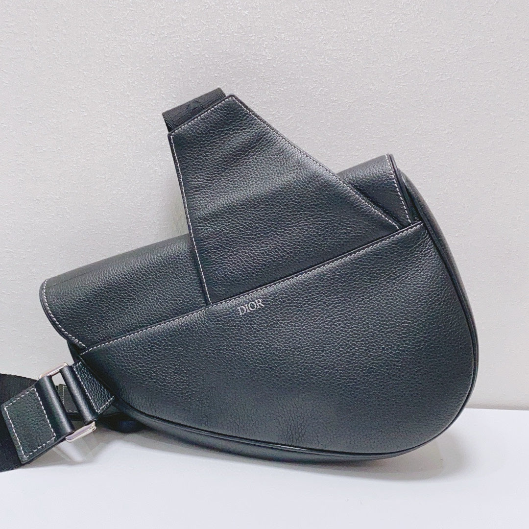 Dior Black Saddle Bag