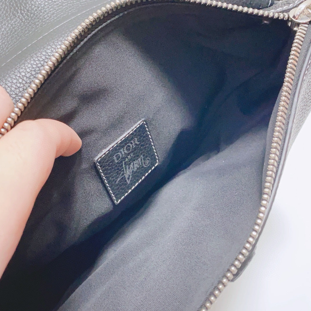 Dior Black Saddle Bag