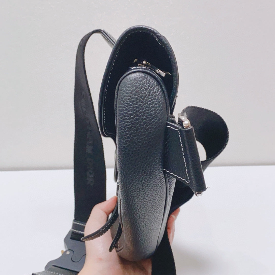 Dior Black Saddle Bag