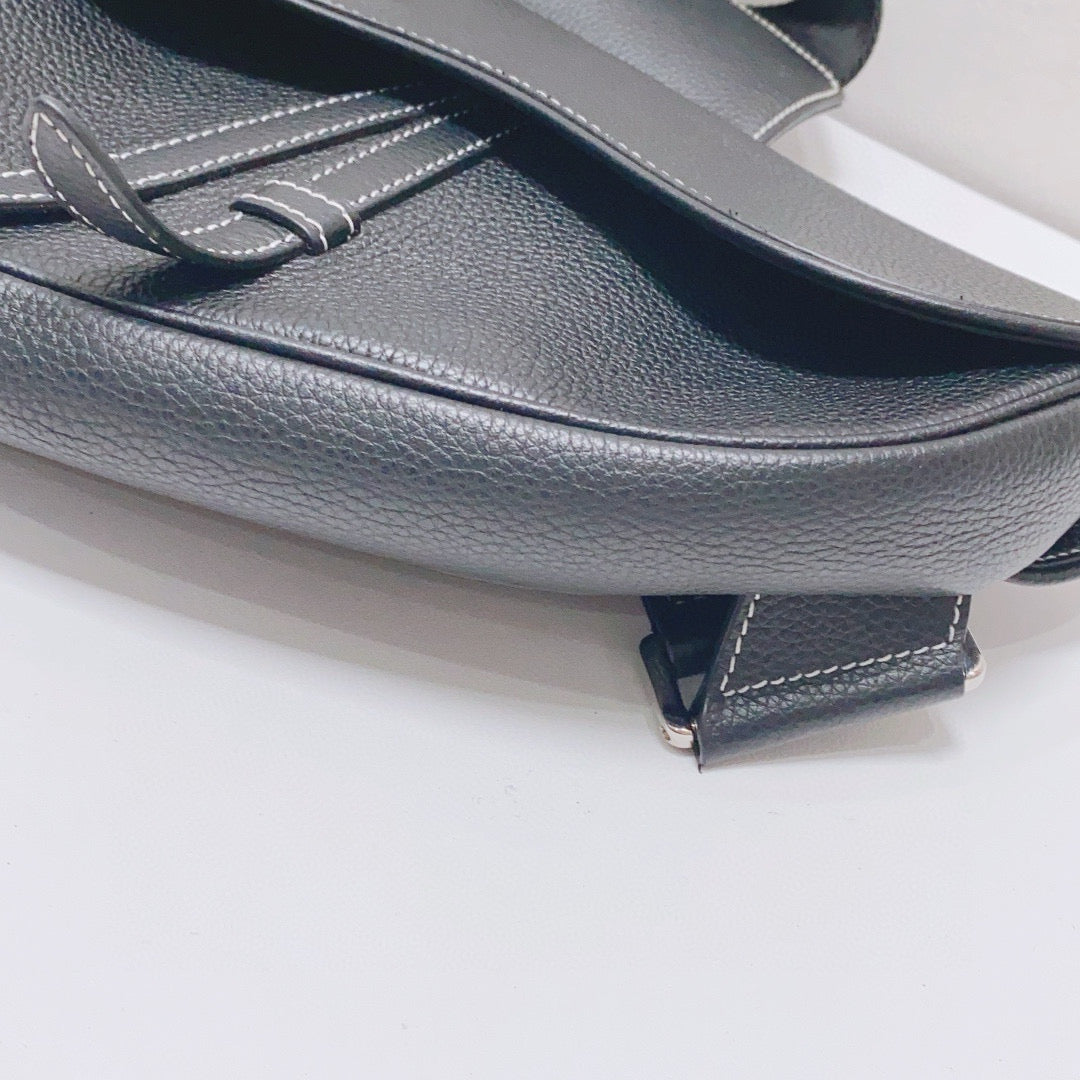 Dior Black Saddle Bag