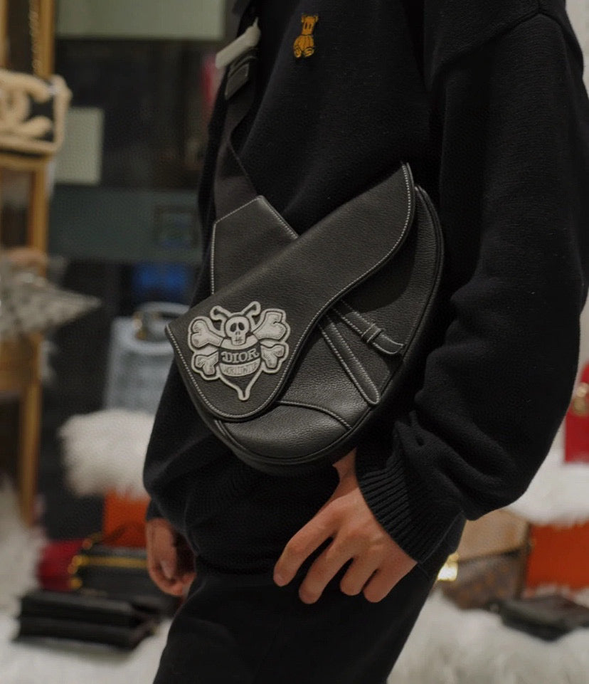 Dior Black Saddle Bag