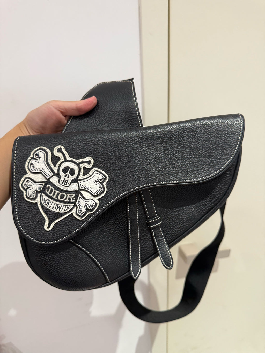 Dior Black Saddle Bag