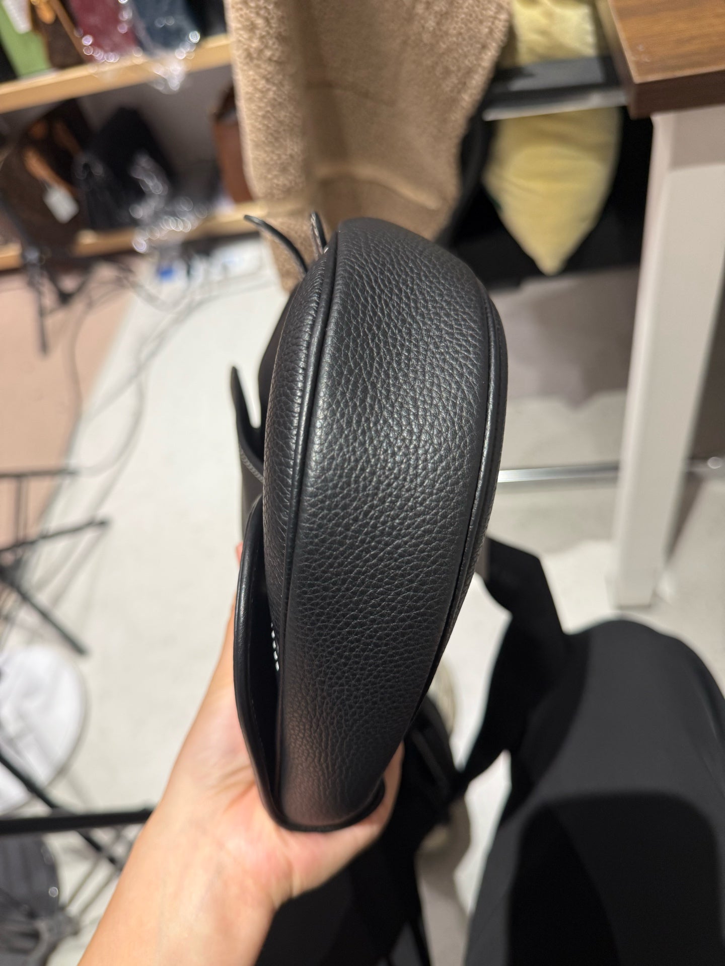 Dior Black Saddle Bag