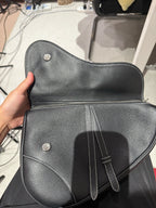 Dior Black Saddle Bag