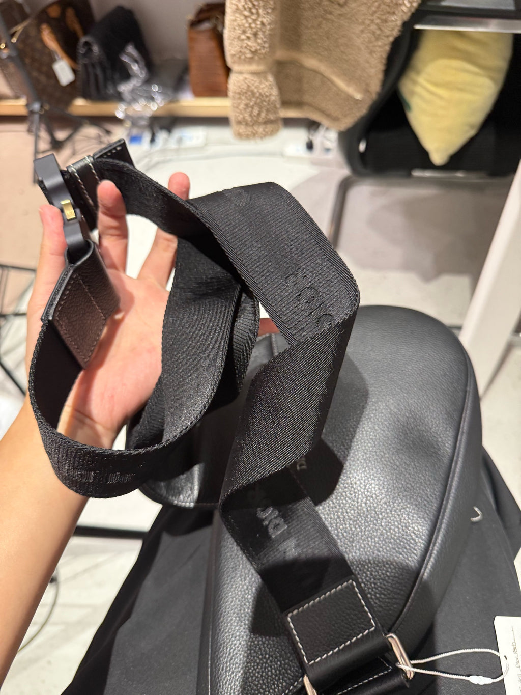 Dior Black Saddle Bag