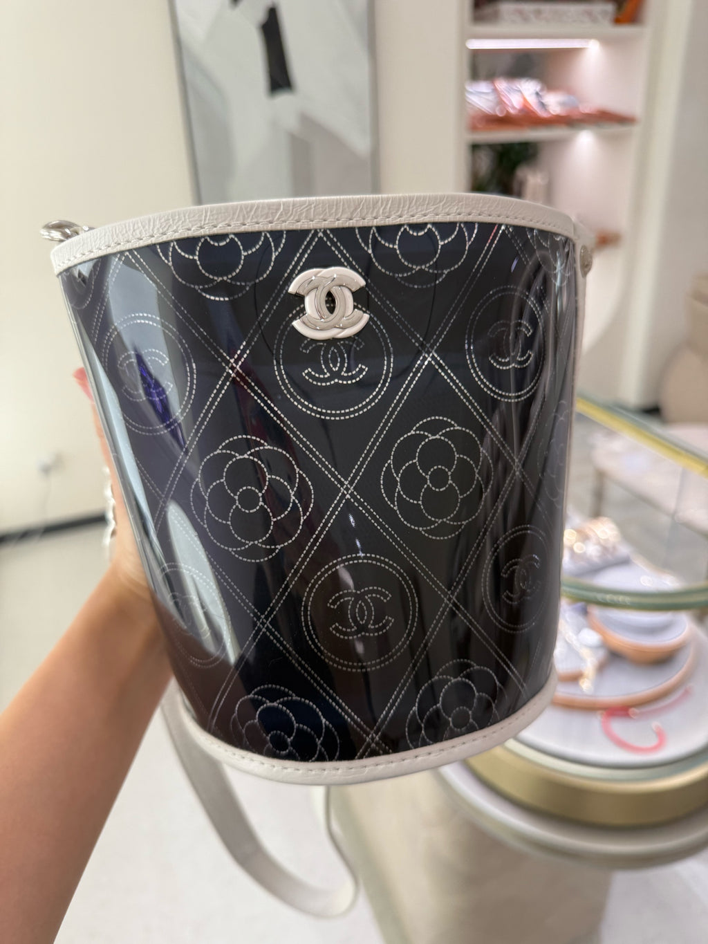 Chanel Blue Bucket & Drawstring Bag