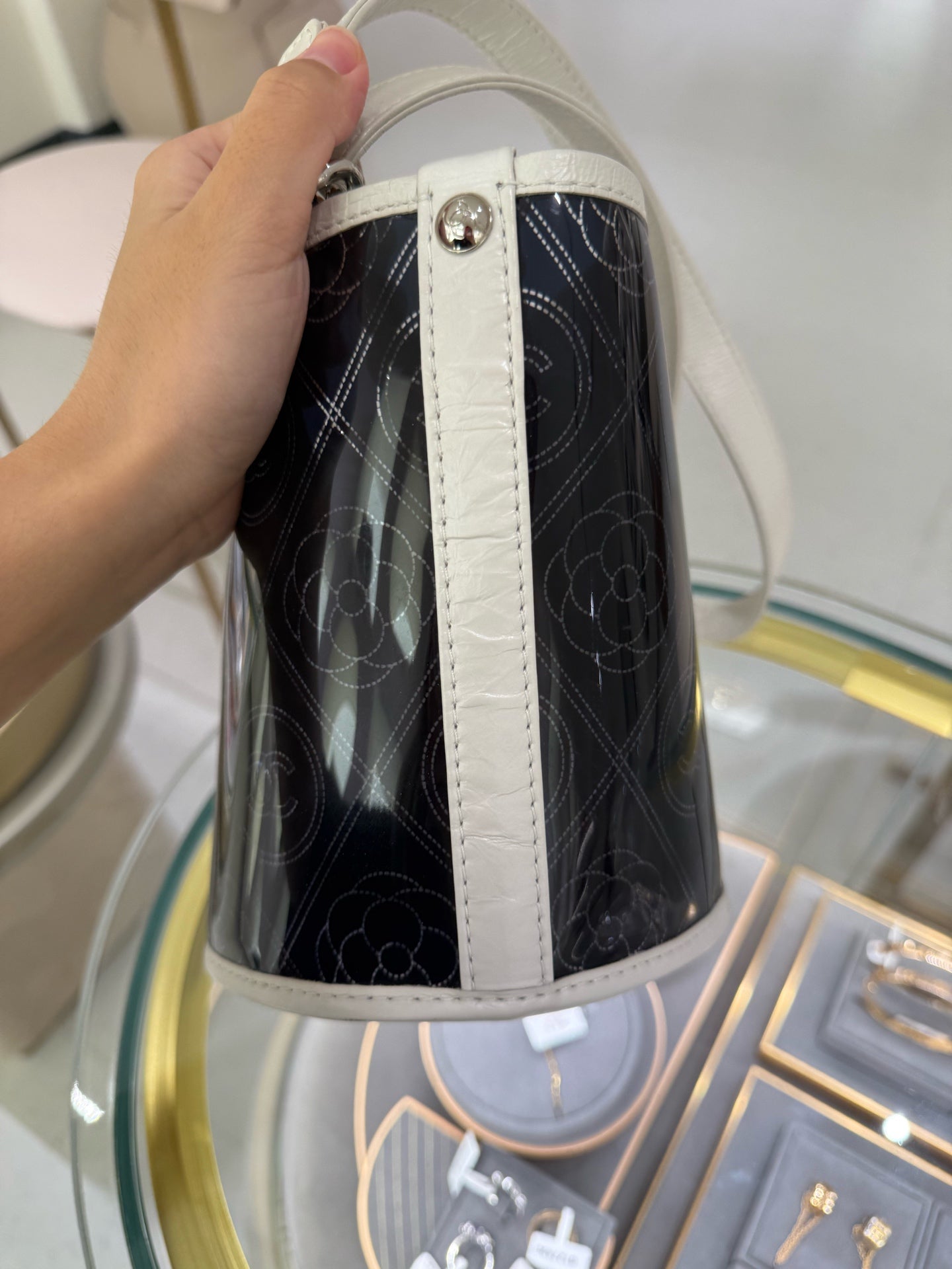 Chanel Blue Bucket & Drawstring Bag