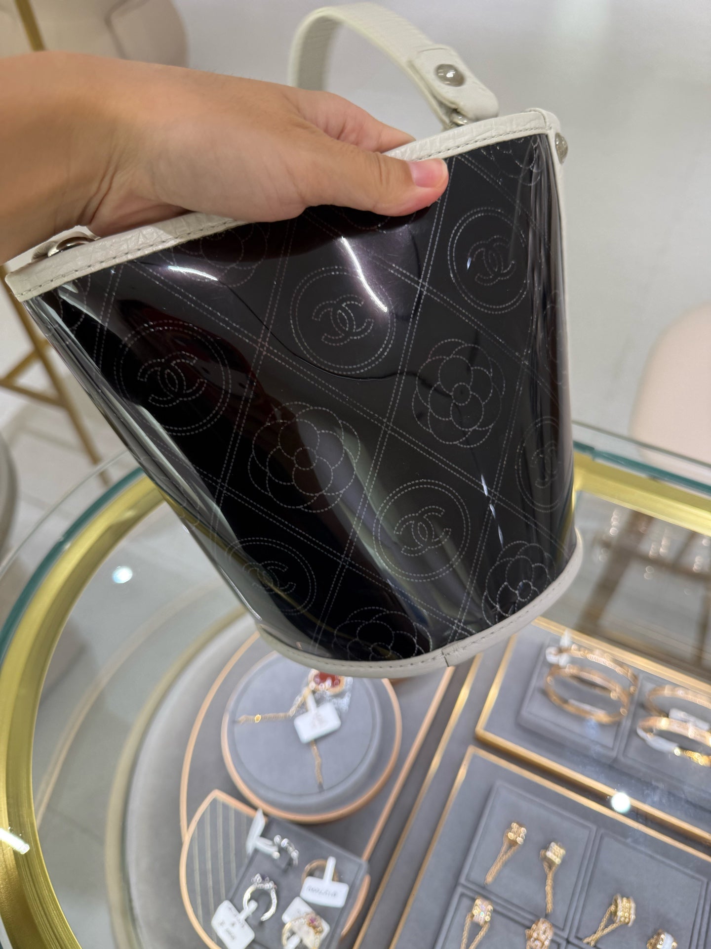 Chanel Blue Bucket & Drawstring Bag