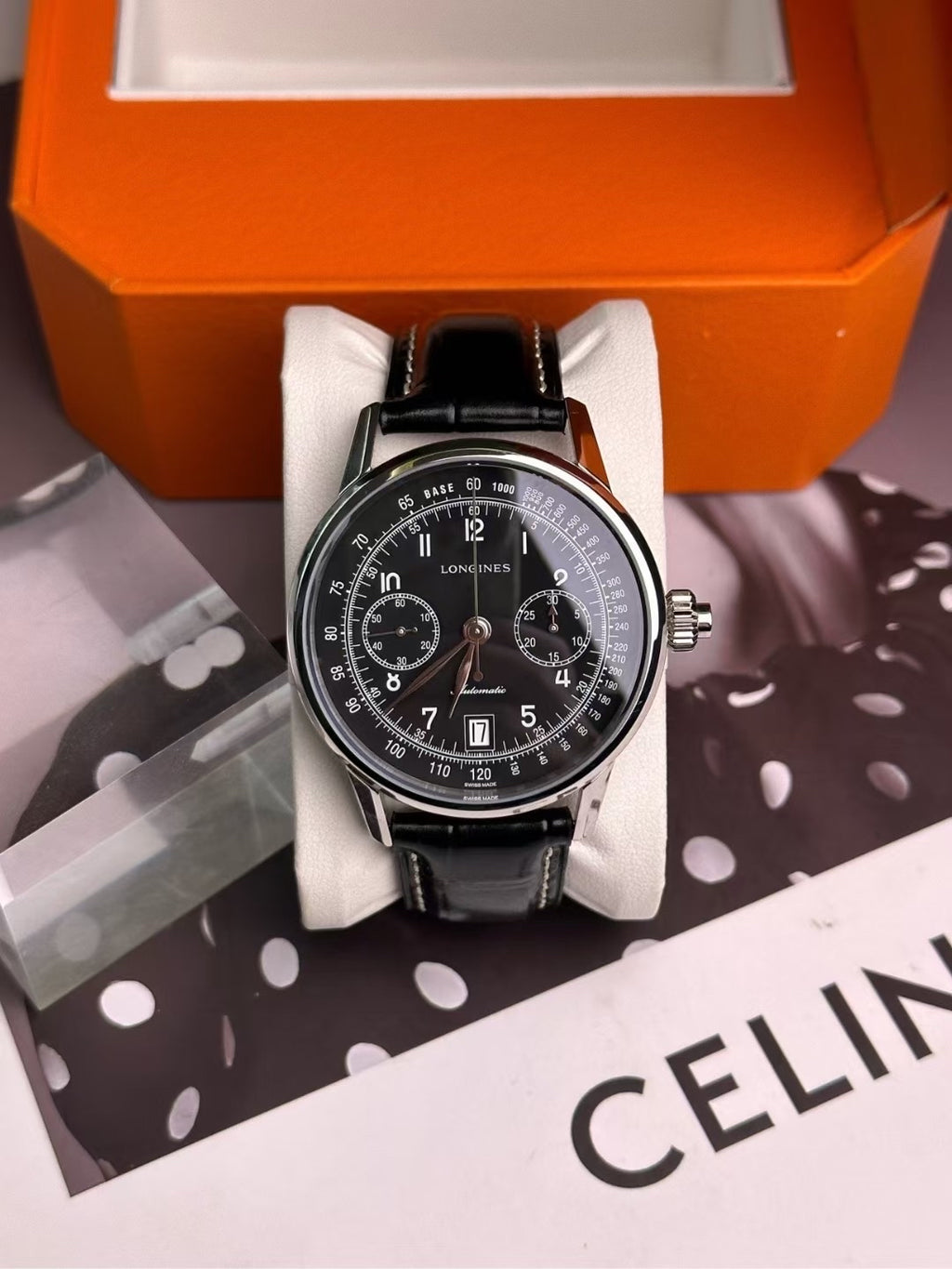 Longines Classic Reissue Black Automatic (self-winding) watch 41 millimeters L2.800.4.53.0