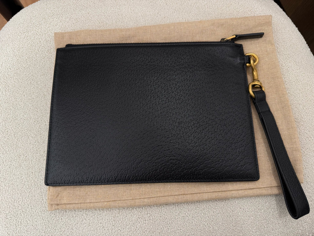 Gucci Leather Black Clutch